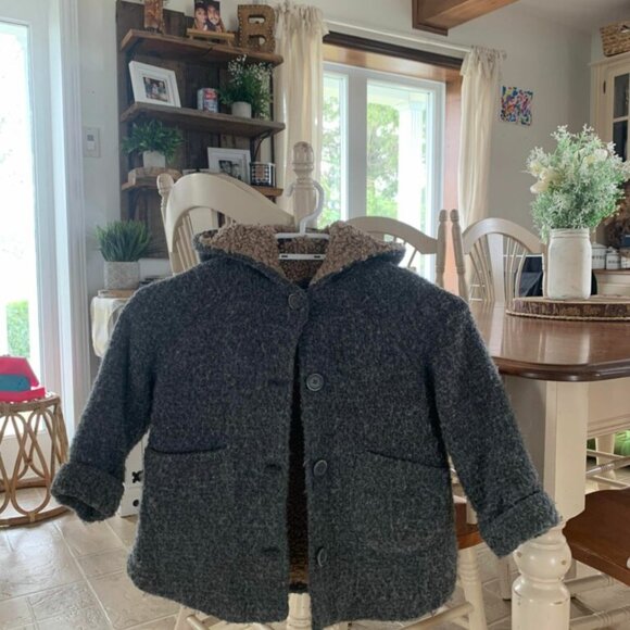 zara kids wool chic coat 4-5t - Picture 2 of 4